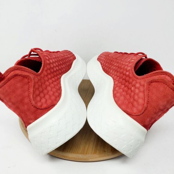 ECCO Therap Shoes Womens 38 Red Nubuck Honeycomb Chunky Platform Sneakers - Picture 9 of 13